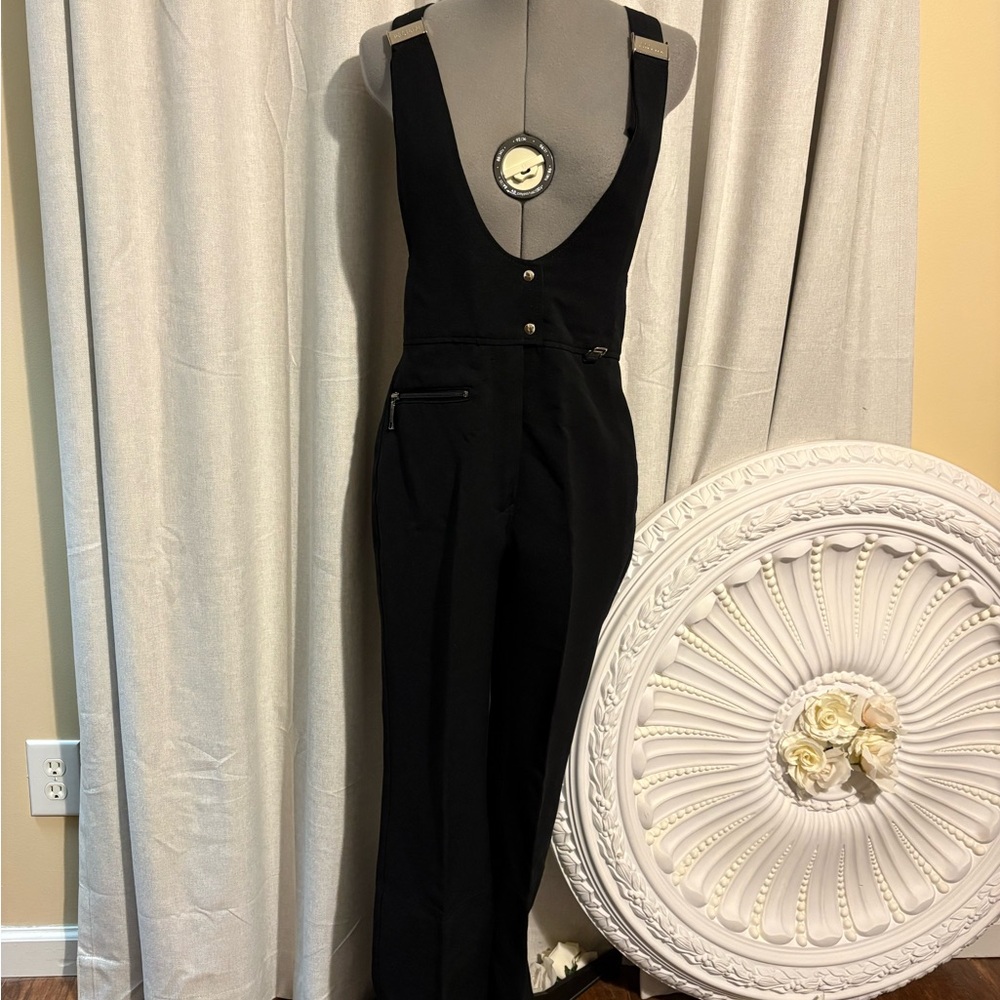 Vintage Profile by Hertha Amen Black Snow Bib Overalls Women’s Size 12R